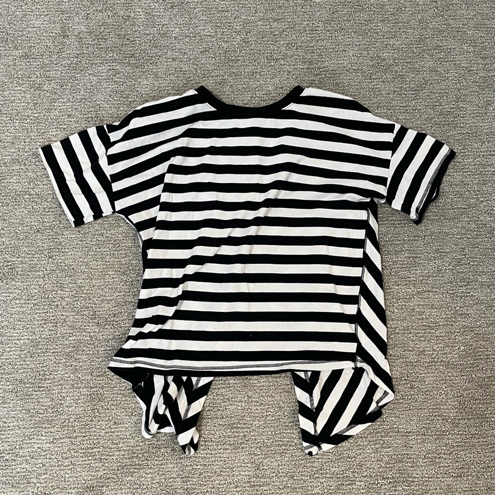Black and white stripped